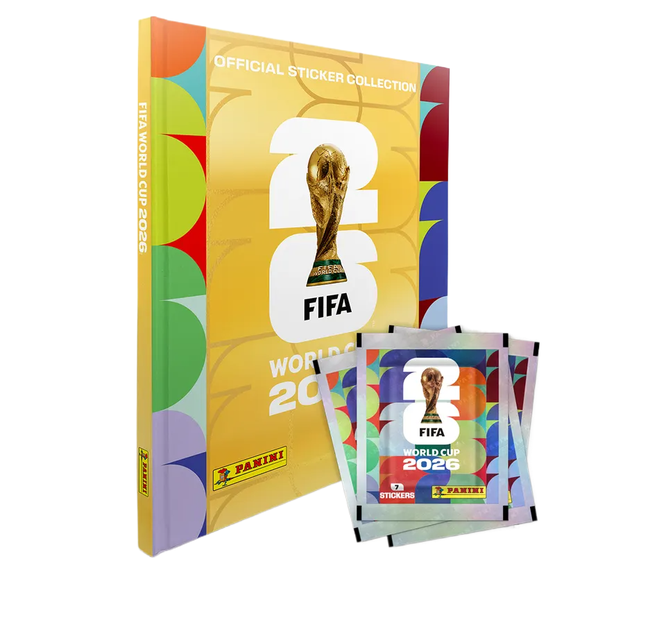 Combo Álbum Pasta Dura Dorado más caja de 50 sobres FIFA 2026